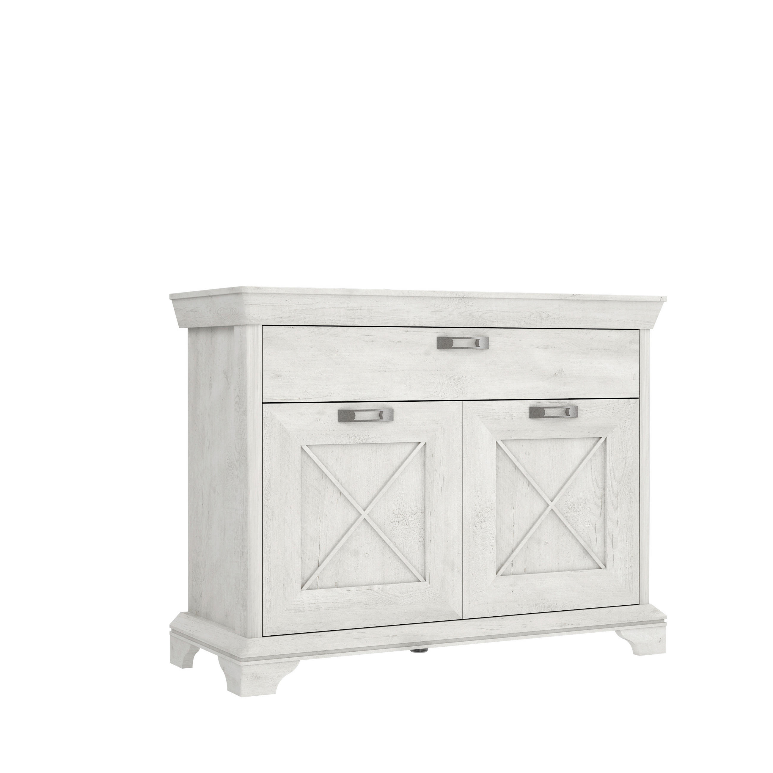 Sideboard B: 123,3 Cm Kashmir, Pinienfarben/weiß