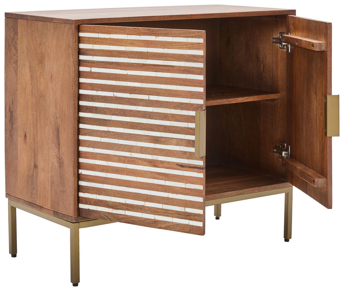 KOMMODE  in 85/75/40 cm  - Schwarz/Honig, LIFESTYLE, Holz/Kunststoff (85/75/40cm) - Livetastic