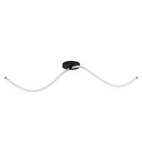 DECKENLEUCHTE 12 W    116/17/20 cm  - Weiss/Schwarz, Design, Kunststoff/Metall (116/17/20cm) - Eglo