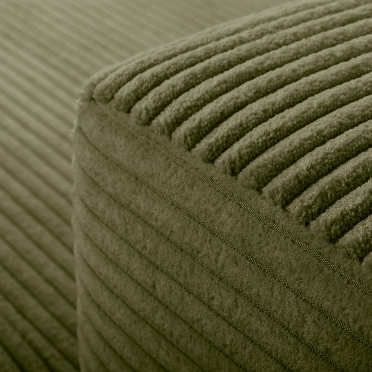 ECKSOFA RENO Grün Cord Relaxfunktion, Kopfteilverstellung  - Schwarz/Grün, Design, Kunststoff/Textil (248/184cm) - Livetastic