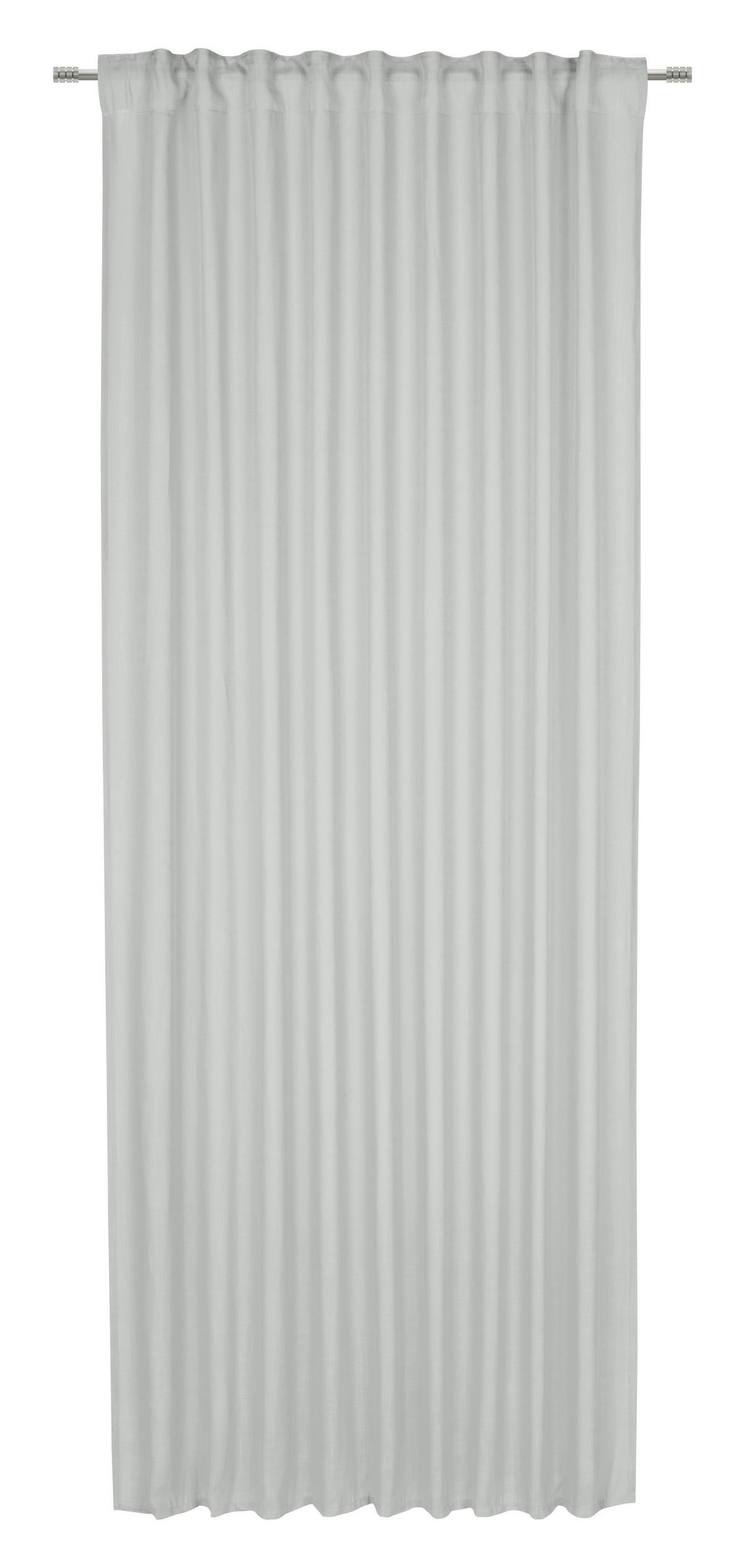 FERTIGVORHANG halbtransparent  - Salbeigrün, Basics, Textil (140/245cm) - Boxxx