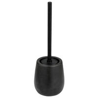 WC-BÜRSTENGARNITUR - Schwarz, Basics, Keramik/Kunststoff (10,5/39,5/10,5cm) - Wenko