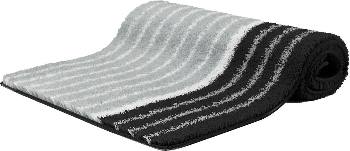BADEMATTE Grau 60/100 cm  - Grau, Basics, Kunststoff/Textil (60/100cm) - Grund