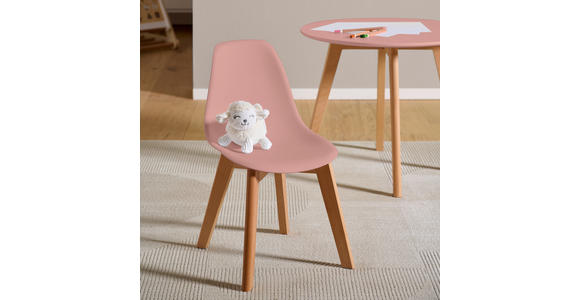 KINDERSTUHL - Buchefarben/Rosa, Trend, Holz/Kunststoff (31/57/38cm) - My Baby Lou