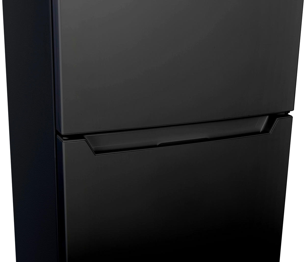 KYL-/FRYSKOMBINATION KG144S-52  - svart, Basics, metall/glas (47,4/144/49,5cm) - Respekta