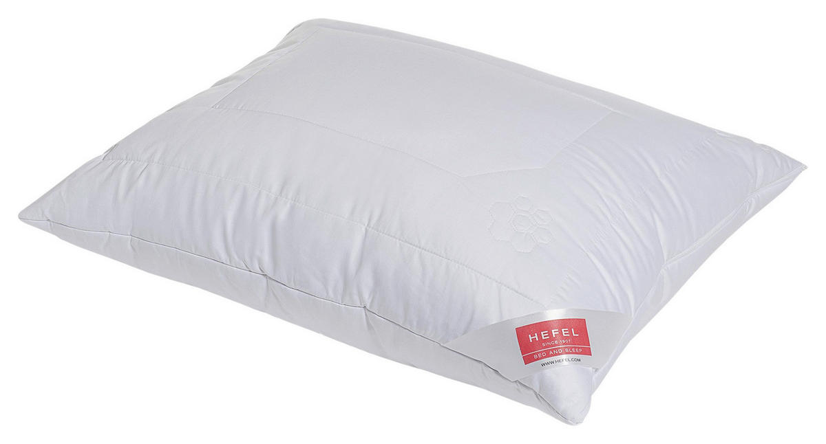 POLŠTÁŘ POD HLAVU, 70/90 cm - bílá, Basics, textil (70/90cm) - HEFEL