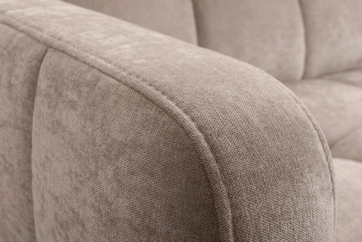 KLUPA KUTNA  bež  drvo, tekstil, drvni materijal      - bež/crna, Moderno, drvni materijal/drvo (265/197cm) - Livetastic