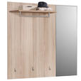 GARDEROBENPANEEL in 120/112/30 cm - Eichefarben/Grau, Design, Holzwerkstoff (120/112/30cm) - Voleo