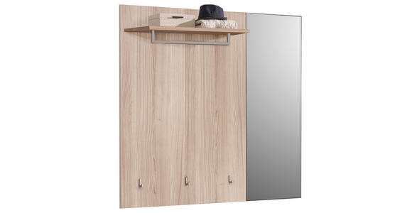 GARDEROBENPANEEL in 120/112/30 cm - Eichefarben/Grau, Design, Holzwerkstoff (120/112/30cm) - Voleo