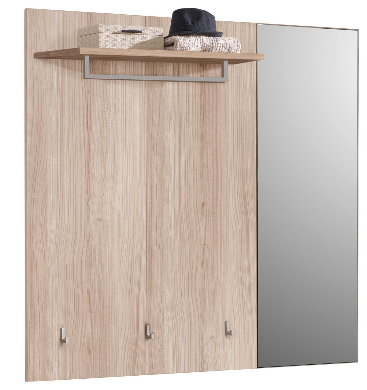 GARDEROBENPANEEL  in 120/112/30 cm  - Eichefarben/Grau, Design, Holzwerkstoff (120/112/30cm) - Voleo