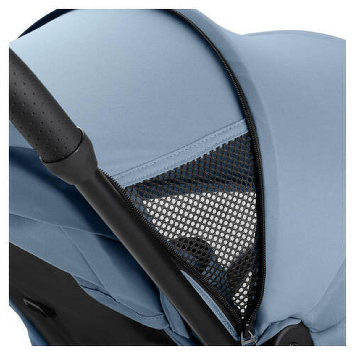 BUGGY TRAVEL N CARE PLUS  - Schwarz/Hellblau, Basics, Metall (81/51,5/105cm) - Hauck