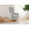 RELAXSESSEL in Textil Hellgrau  - Eichefarben/Hellgrau, KONVENTIONELL, Holz/Textil (71/110/82cm) - Sit & More