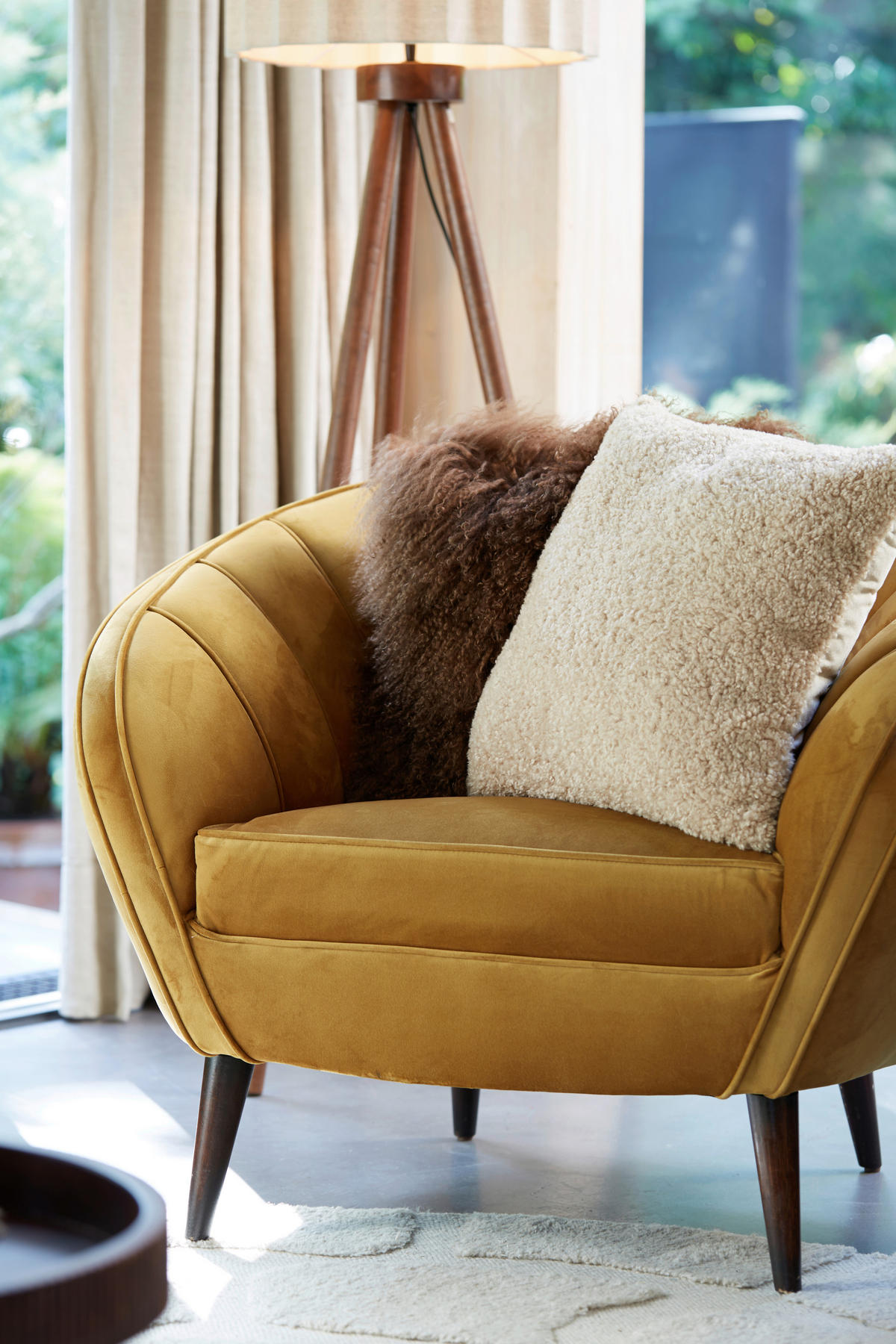 ZIERKISSEN LINA 45/45 cm  - Beige, LIFESTYLE, Textil (45/45cm) - Light & Living