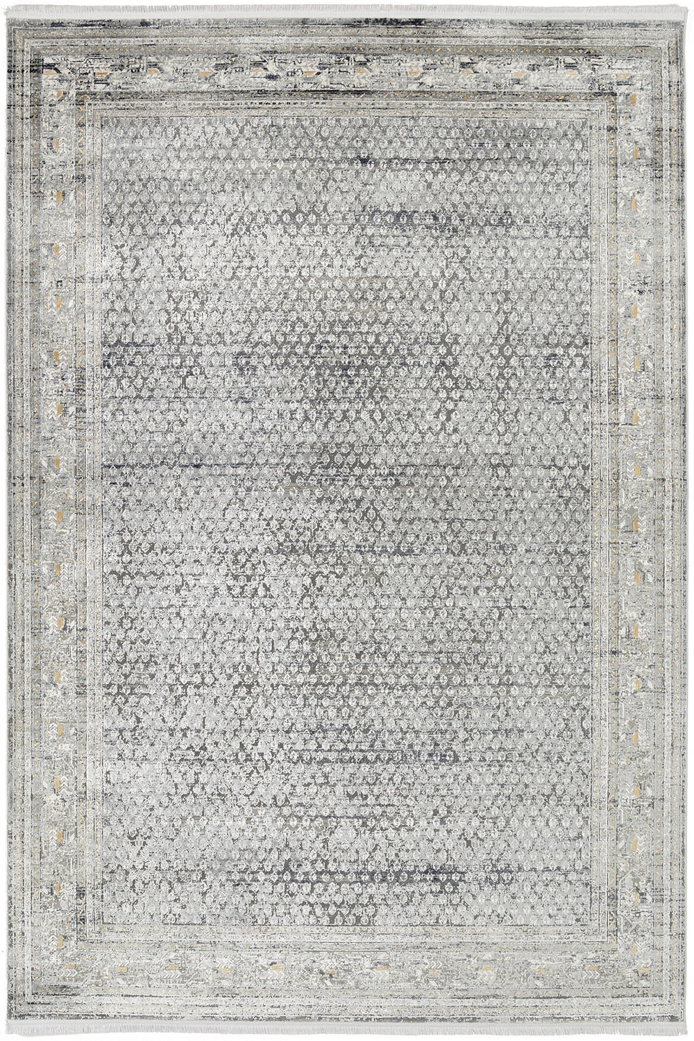 Dieter Knoll Webteppich Monza Grau 120x180 cm