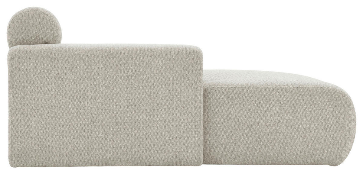 ECKSOFA Taupe Leinenoptik  - Taupe, Design, Holz/Textil (260/68/156cm) - P & B