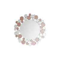 WANDSPIEGEL 80/80/3 cm  - Silberfarben/Rosa, Basics, Glas/Metall (80/80/3cm) - Kayoom