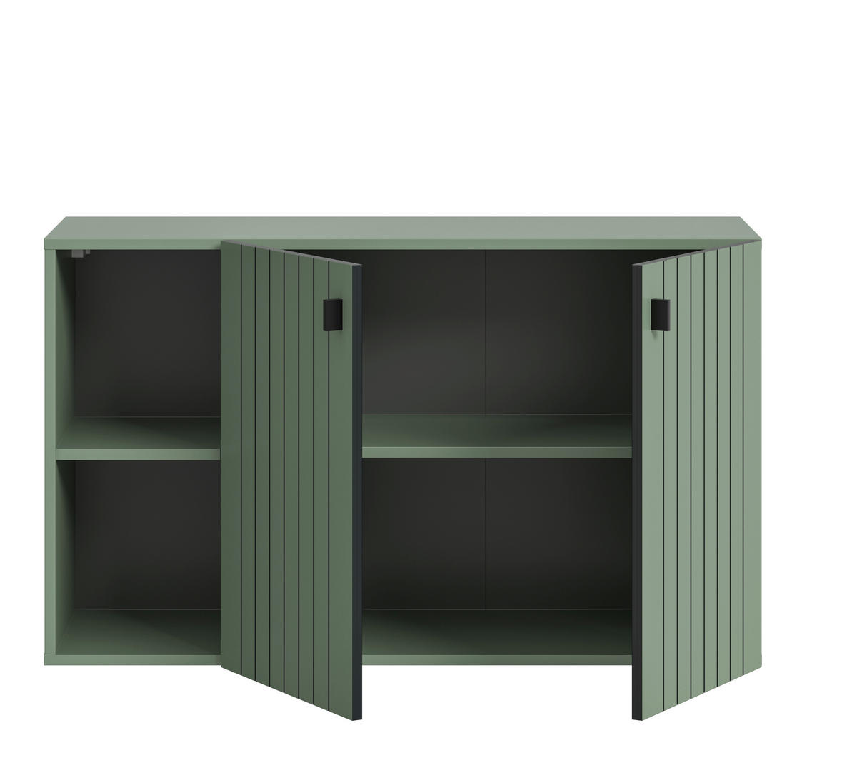 SITZBANK 106/63/37 cm Graugrün Kunststoff  - Schwarz/Graugrün, Design, Kunststoff/Metall (106/63/37cm) - MID.YOU