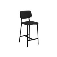 BARHOCKER in Grau  - Schwarz/Grau, KONVENTIONELL, Textil/Metall (40/98/48cm) - MID.YOU