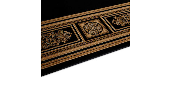 WEBTEPPICH 240/340 cm Schwarz, Honig  - Schwarz/Honig, KONVENTIONELL, Textil (240/340cm) - Novel