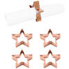 SERVIETTENRING   - Kupferfarben, Design, Metall (7cm) - Echtwerk