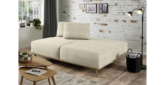 BOXSPRINGSOFA Beige  - Beige, Design, Holz/Textil (203/97/107cm) - Dieter Knoll