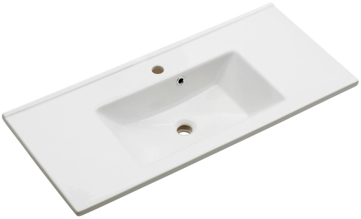 MOSDÓKAGYLÓ 100/25/46 cm  - fehér, Konventionell, kerámia (100/25/46cm) - Xora
