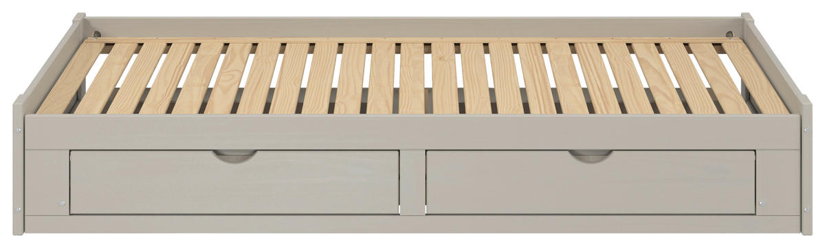 AUSZIEHBETT 206/100 cm  in Taupe  - Taupe/Naturfarben, MODERN, Holz/Holzwerkstoff (206/100cm) - MID.YOU