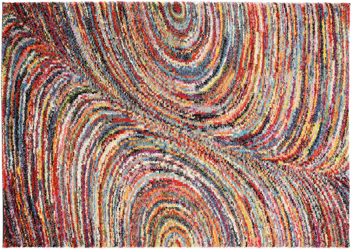 LÄUFER 80/250 cm Color Face Multicolor, Orange, Rot  - Rot/Multicolor, KONVENTIONELL, Textil (80/250cm) - Novel