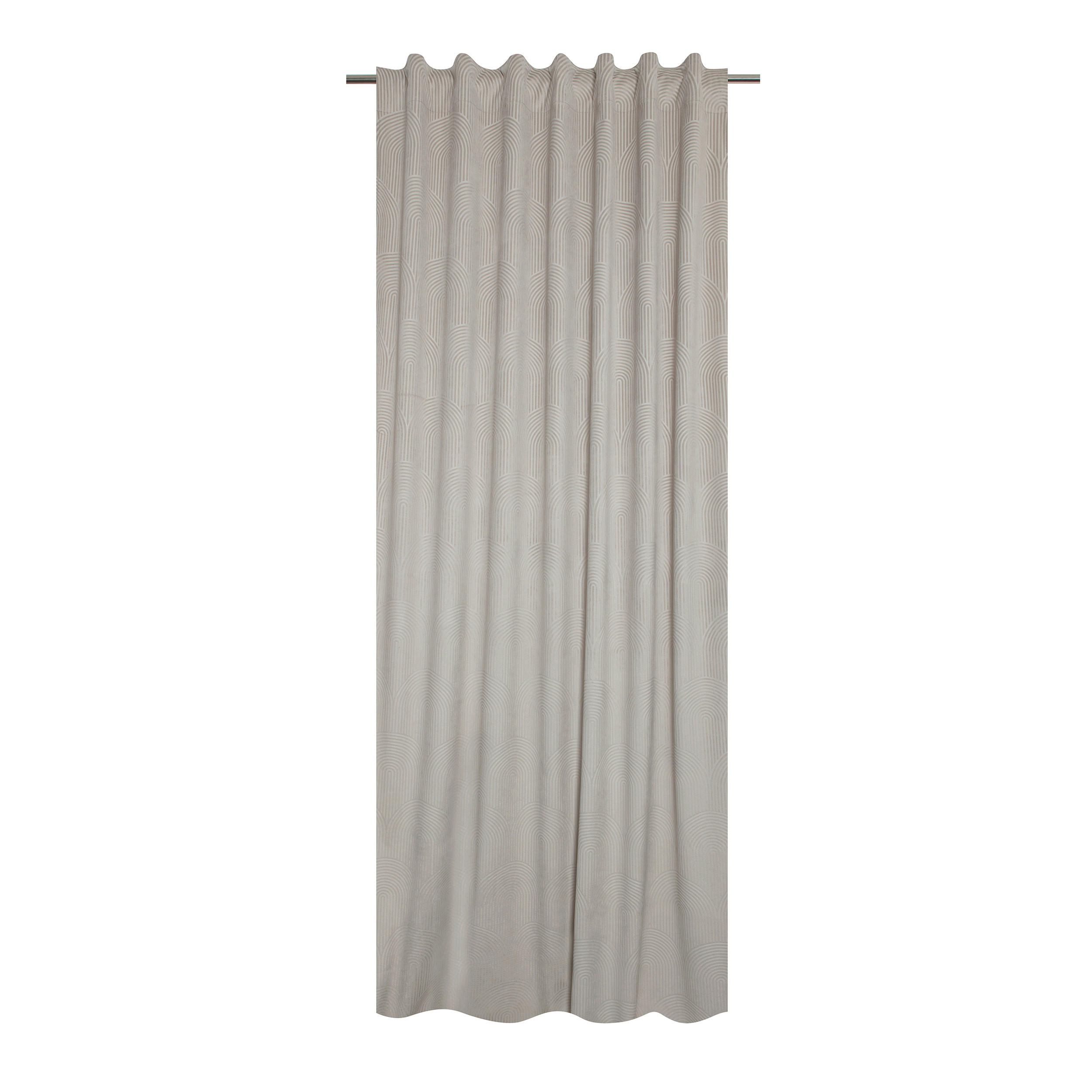 FERTIGVORHANG  blickdicht   140/280 cm  - Ecru, Basics, Textil (140/280cm)