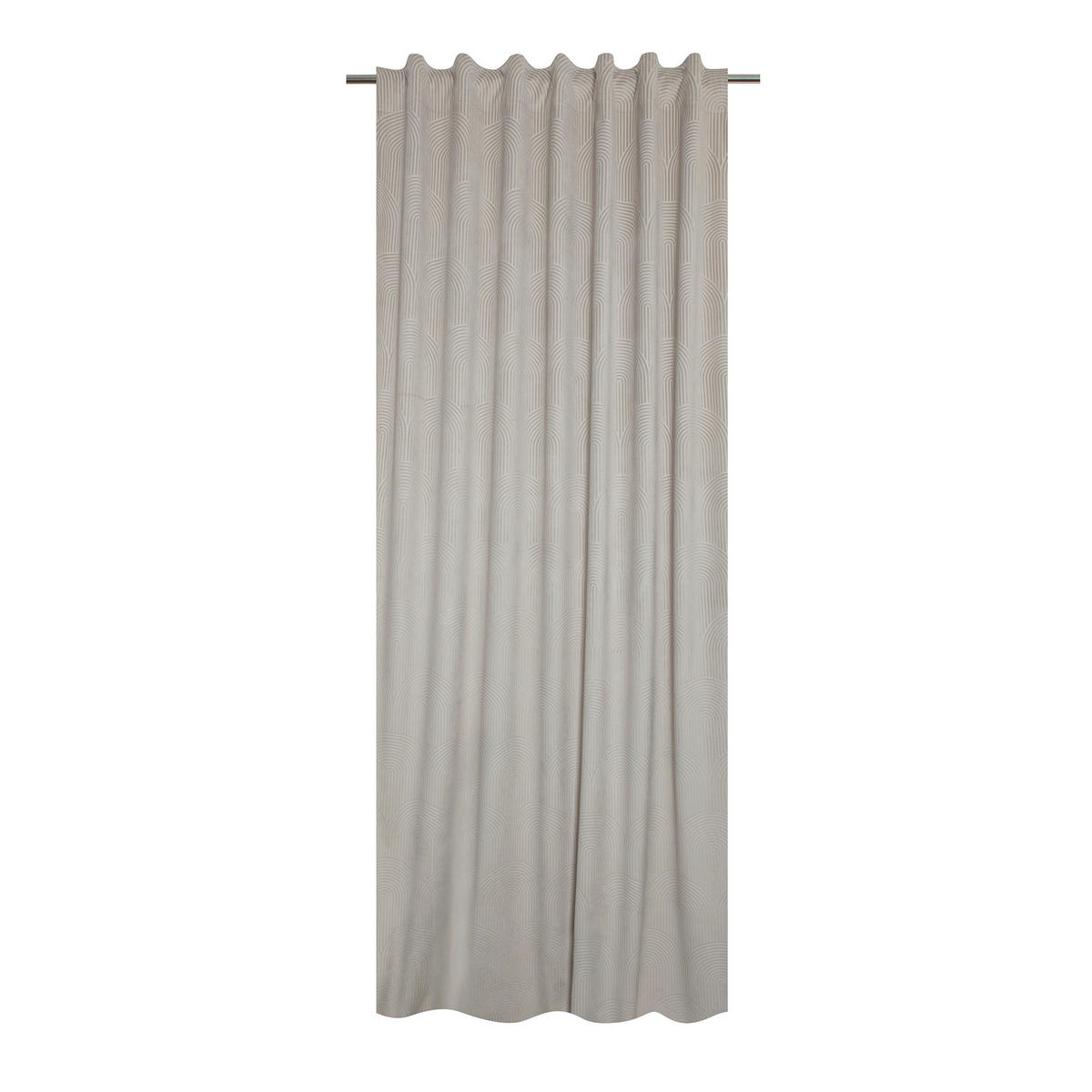 FERTIGVORHANG  blickdicht   140/280 cm  - Ecru, Basics, Textil (140/280cm)