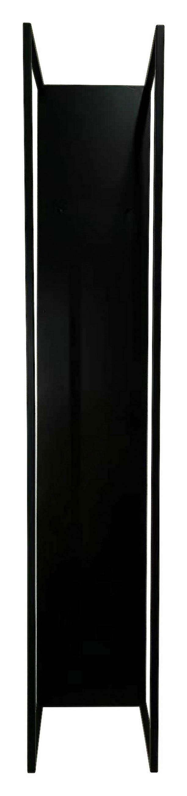 KAMINHOLZREGAL 25/140/25 cm  Metall  - Schwarz, Basics, Metall (25/140/25cm) - Landscape