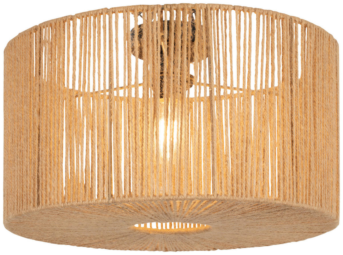 HÄNGELEUCHTE 40/24.5 cm   - Naturfarben, Design, Textil/Metall (40/24.5cm) - Collet's Monde