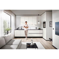 EINBAUKÜCHE   - Weiß Hochglanz/Weiß, Design, Holzwerkstoff - Xora