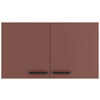 KÜCHENOBERSCHRANK 100/57,6/34,6 cm  in Rotbraun  - Rotbraun/Anthrazit, Basics, Holzwerkstoff/Metall (100/57,6/34,6cm) - Optifit