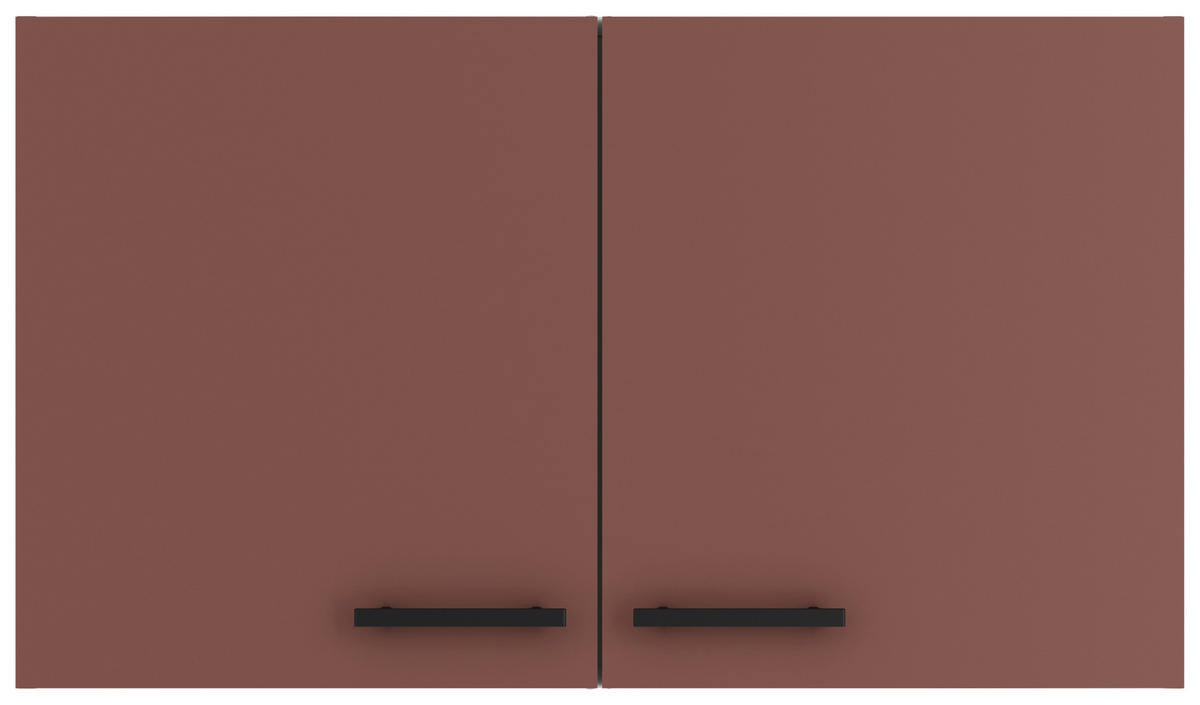 KÜCHENOBERSCHRANK 100/57,6/34,6 cm  in Rotbraun  - Rotbraun/Anthrazit, Basics, Holzwerkstoff/Metall (100/57,6/34,6cm) - Optifit