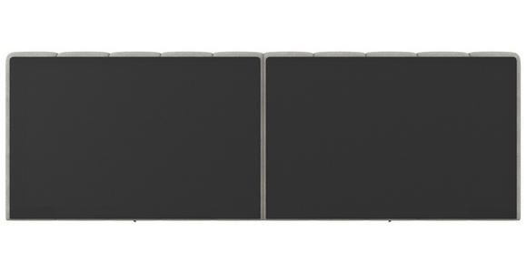 POLSTERBETT gepolstertes Kopfteil, Lattenrost, Bettkasten Hellgrau 160/200 cm  - Hellgrau/Schwarz, Design, Holz/Kunststoff (160/200cm) - Carryhome