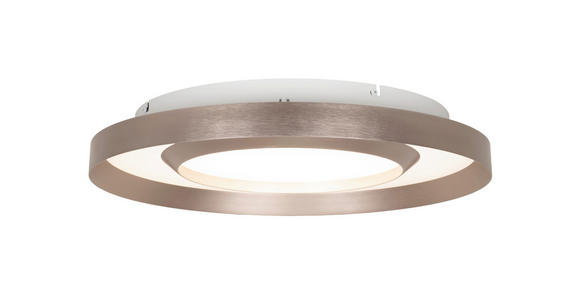 LED-DECKENLEUCHTE 50/8 cm   - Champagner/Goldfarben, Design, Kunststoff/Metall (50/8cm) - Novel