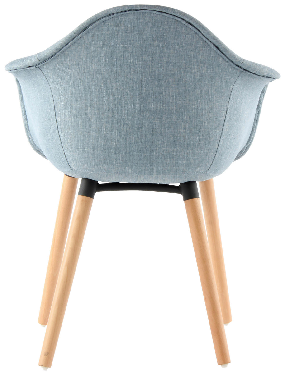 ARMLEHNSTUHL-SET 2 Stück  in Eisen  - Blau, Design, Holz/Kunststoff (62/80.5/64cm) - Kayoom
