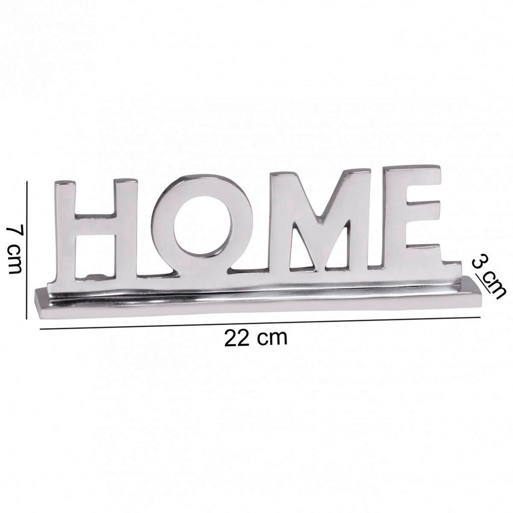 Thumbnail - Mid.you Dekoschriftzug, Silber, Metall, Buchstabe, 22x7x3 cm, stehend, zum Stellen, handgemacht, Dekoration, Skulpturen ...