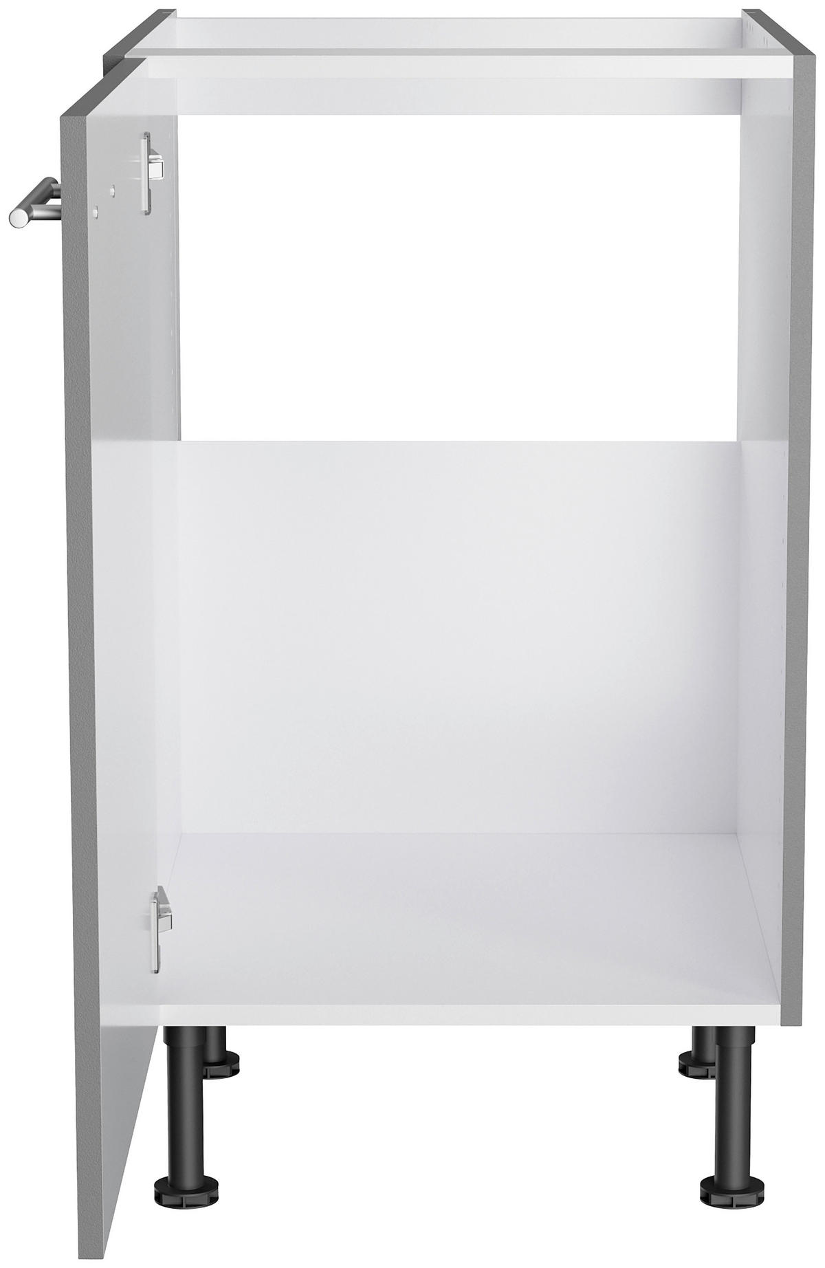 KÜCHENLEERBLOCK 270 cm   in Grau  - Edelstahlfarben/Anthrazit, Basics, Holzwerkstoff/Metall (270cm) - Optifit