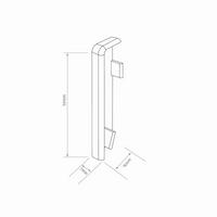 Sockelleitenendstück Eiche Eichefarben, Hellbraun  - Hellbraun/Eichefarben, Basics, Kunststoff (2.2/2.2/5.9cm) - Egger Holzwerkstoffe