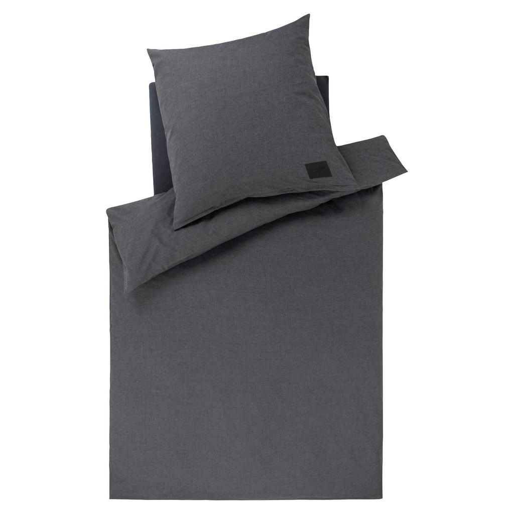 Thumbnail - Joop! Bettwäsche Joop! Soft, Anthrazit, Textil, Karo, 135x200 cm, Oeko-Tex® Standard 100, pflegeleicht, schadstoffgeprüf...