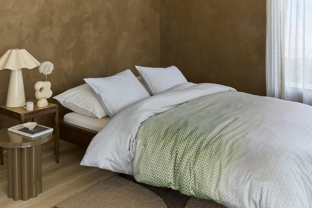 BETTWÄSCHE Nadea Satin 160/210 cm  - Grün, Basics, Textil (160/210cm) - Novel