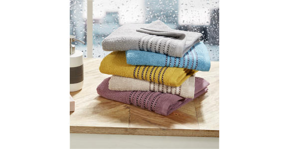 Handtuch Anna - Grau, MODERN, Textil (50/90cm) - Luca Bessoni