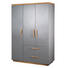 BABYKLEIDERSCHRANK Till - Taupe/Buchefarben, Design, Holzwerkstoff (134,5/200/55cm) - Jimmylee BABYKLEIDERSCHRANK Till - Taupe/Buchefarben, Design, Holzwerkstoff (134,5/200/55cm) - Jimmylee