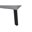 ECKSOFA in Feincord Grau  205/280 cm  - Schwarz/Grau, Design, Textil/Metall (205/280cm) - Xora