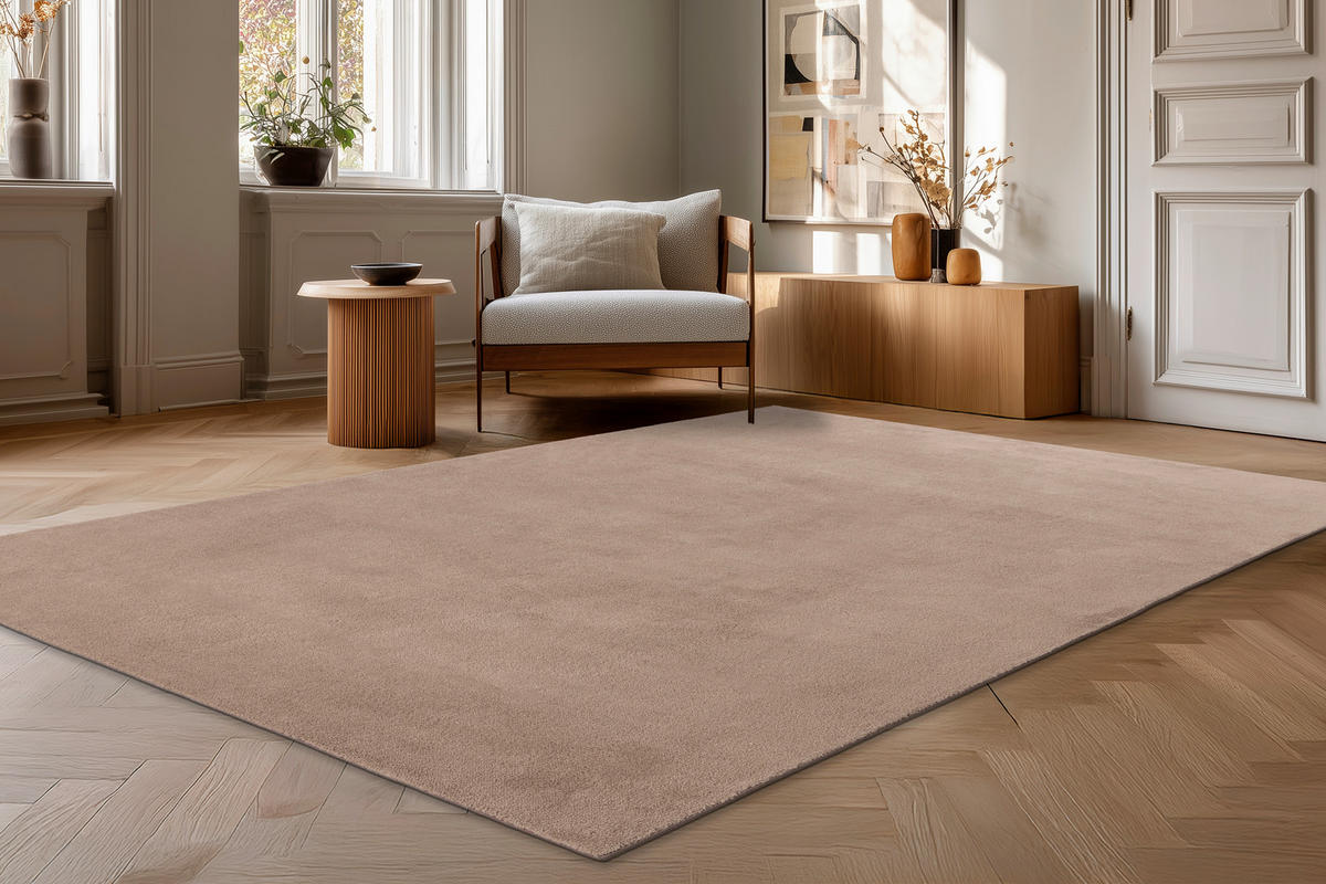 WEBTEPPICH 160/220 cm  - Taupe, Basics, Textil (160/220cm)