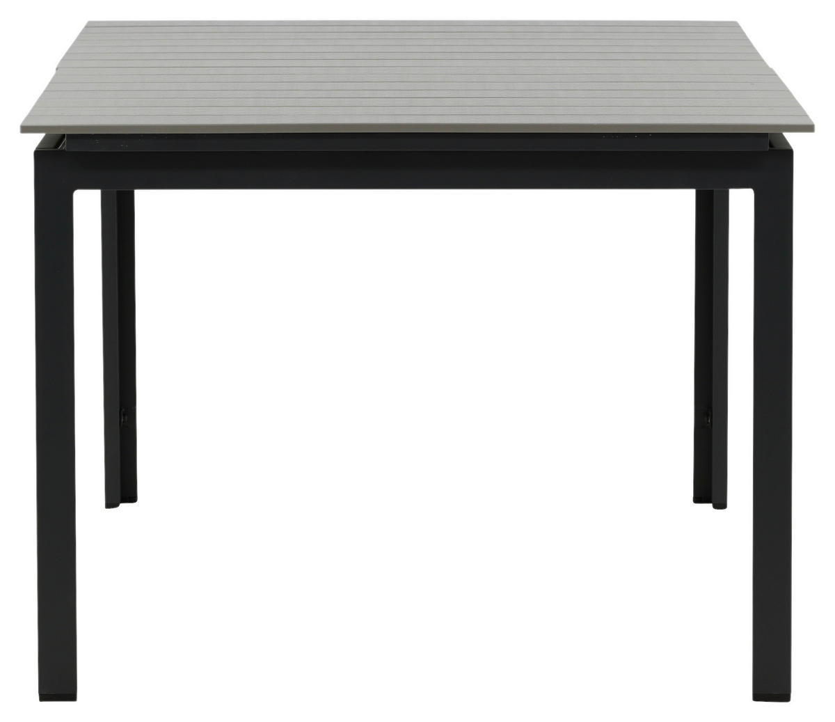GARTENTISCH 160/100/75 cm Metall rechteckig  - Schwarz/Grau, KONVENTIONELL, Metall (160/100/75cm) - Gardenson