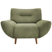SESSEL in Chenille Grün  - Wildeiche/Grün, Modern, Holz/Textil (111/81/90cm) - MID.YOU