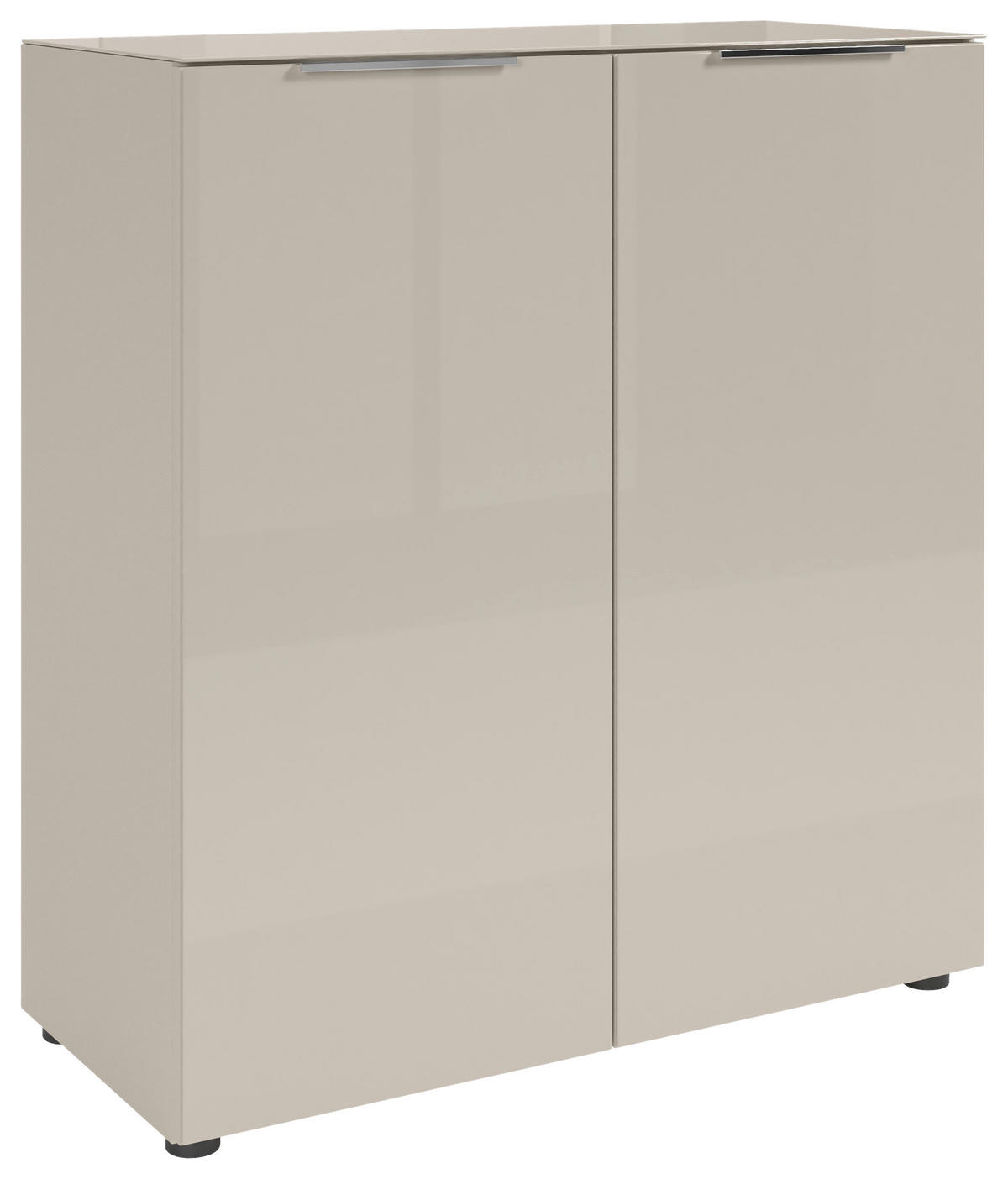 KOMODA, kašmir  - barve kroma/črna, Moderno, kovina/umetna masa (90/99/40cm) - MID.YOU